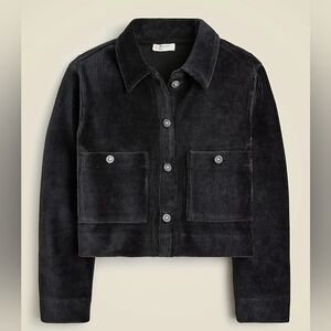 Crewcuts Girls Corduroy Shirt Jacket, XS/ 4-5, Black